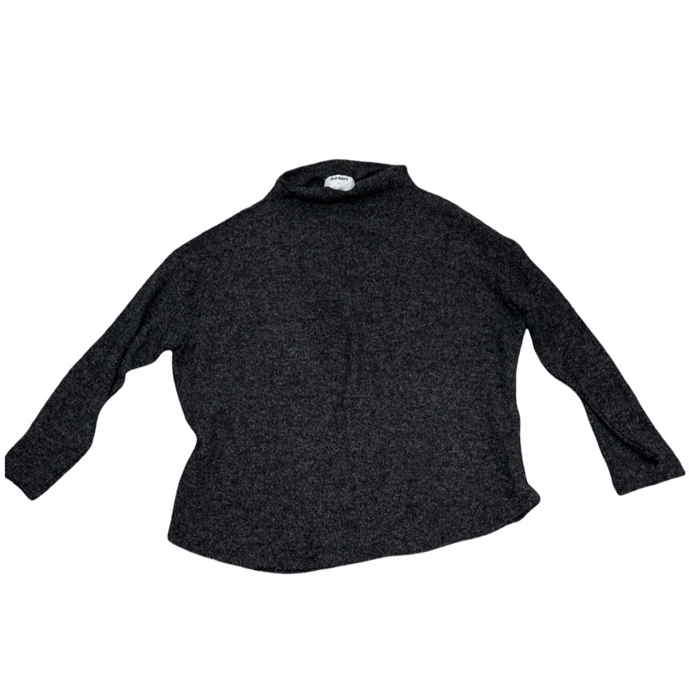 OLD NAVY Women’s XL Gray Mock Neck Sweater Soft Knit Top